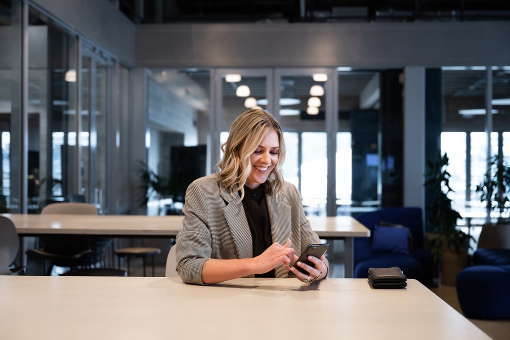 Shanel Winning receiving a booking request from a senior technical leader