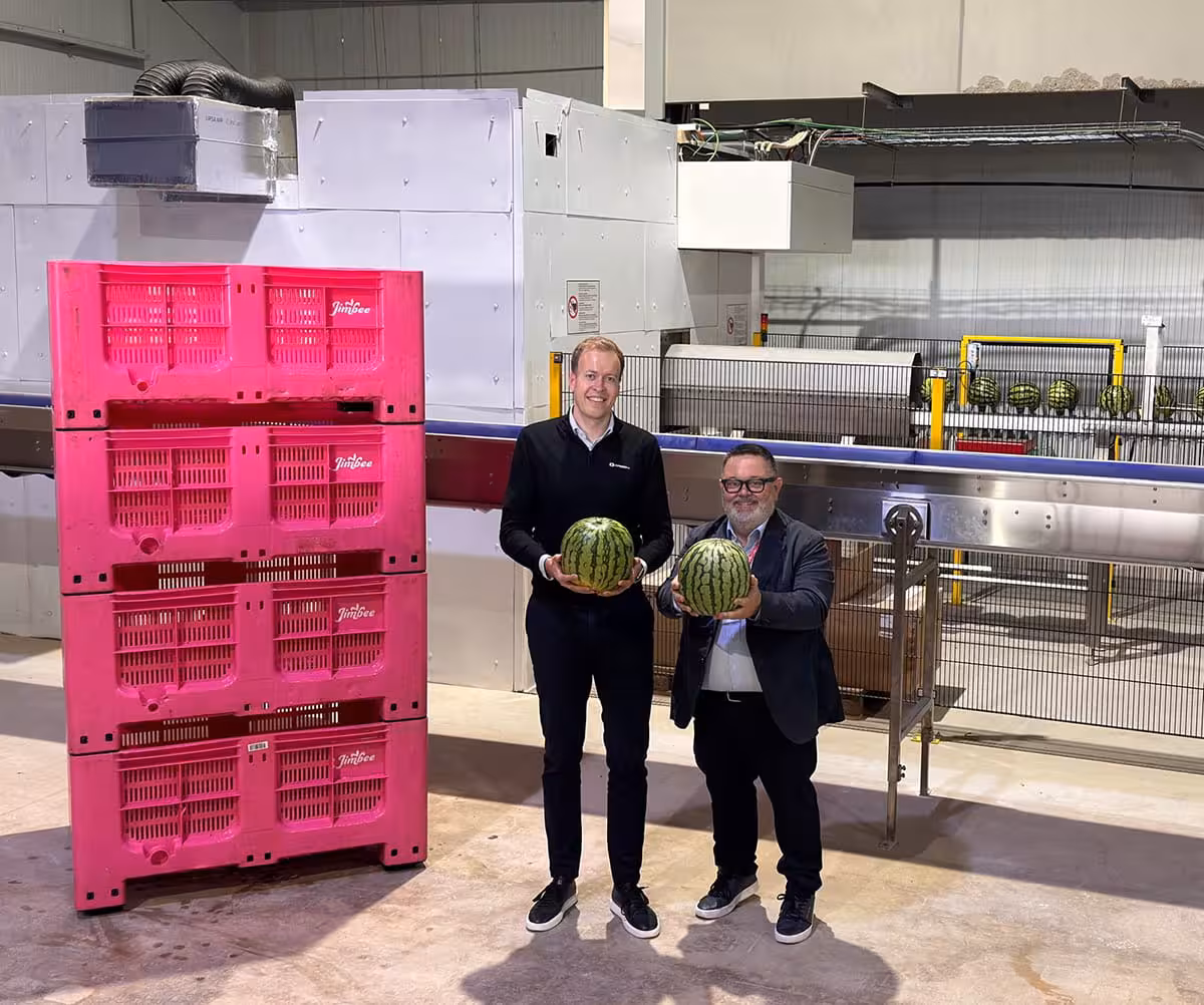 Genus Echo non destructive watermelon classification installation at Jimbo Fresh in Spain