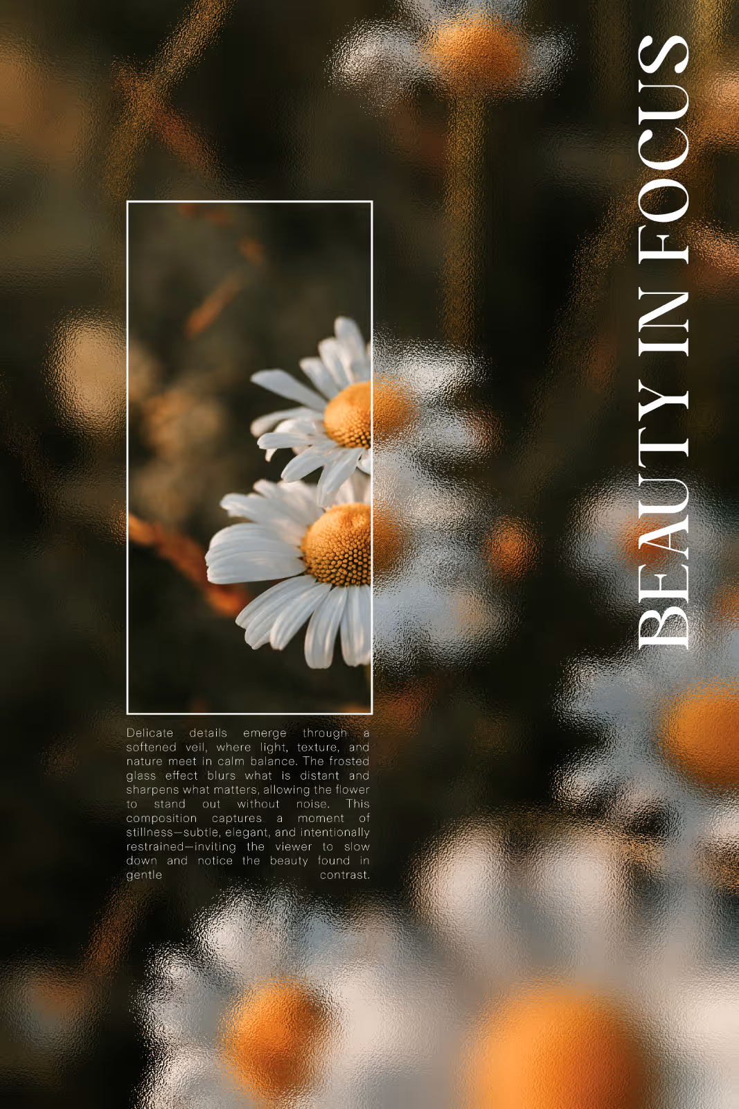 Young man with short hair wearing a black and white floral shirt standing on a beach at sunset with calm sea and an island in the background.