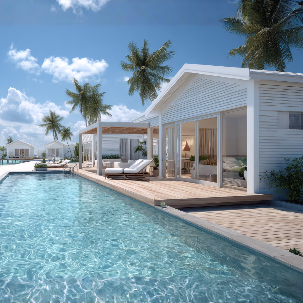 Villa contemporaine avec piscine à Koh Samui, illustration d'un investissement immobilier