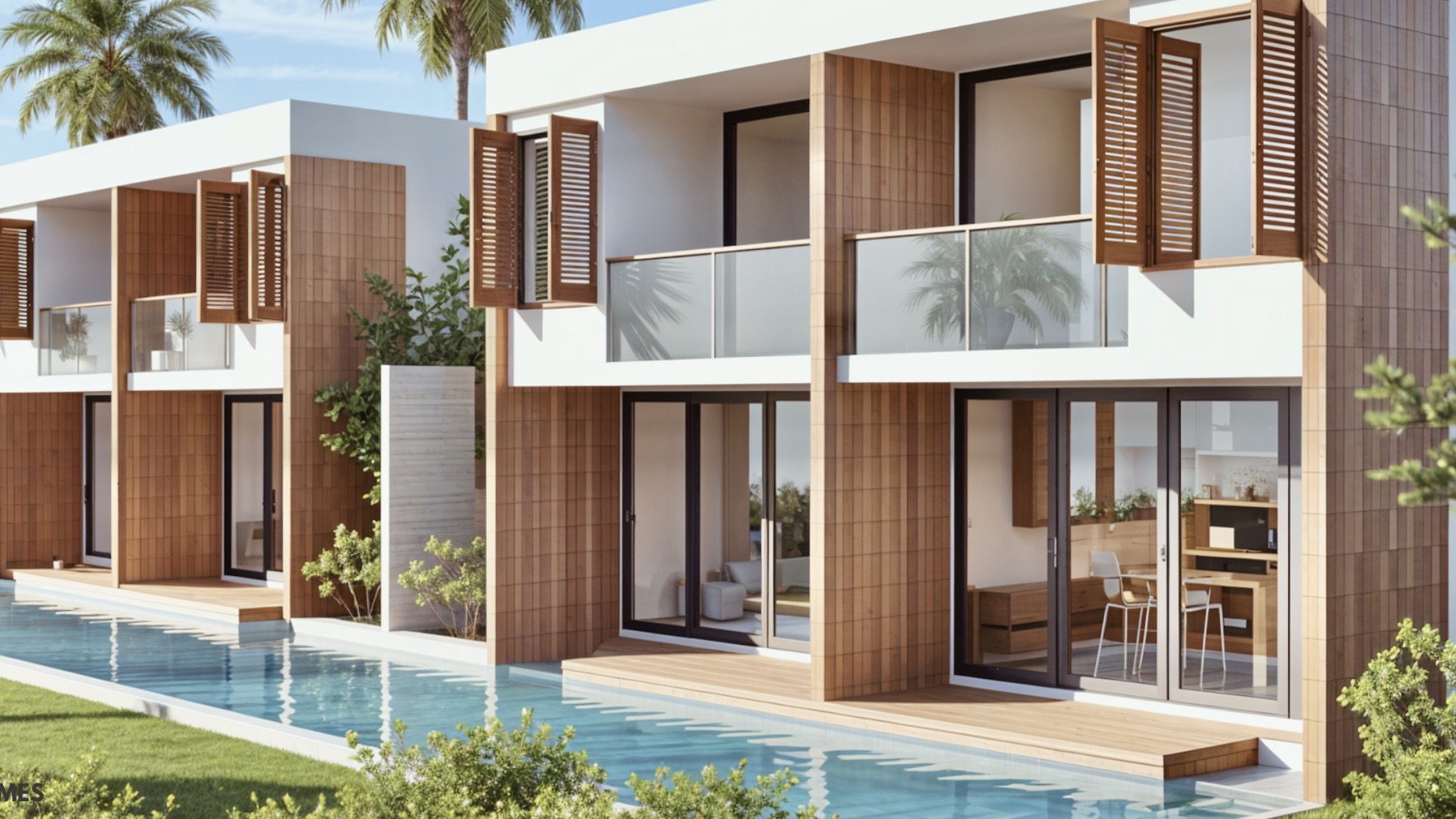 Duplex Winn à Bantai, piscine couloir de nage