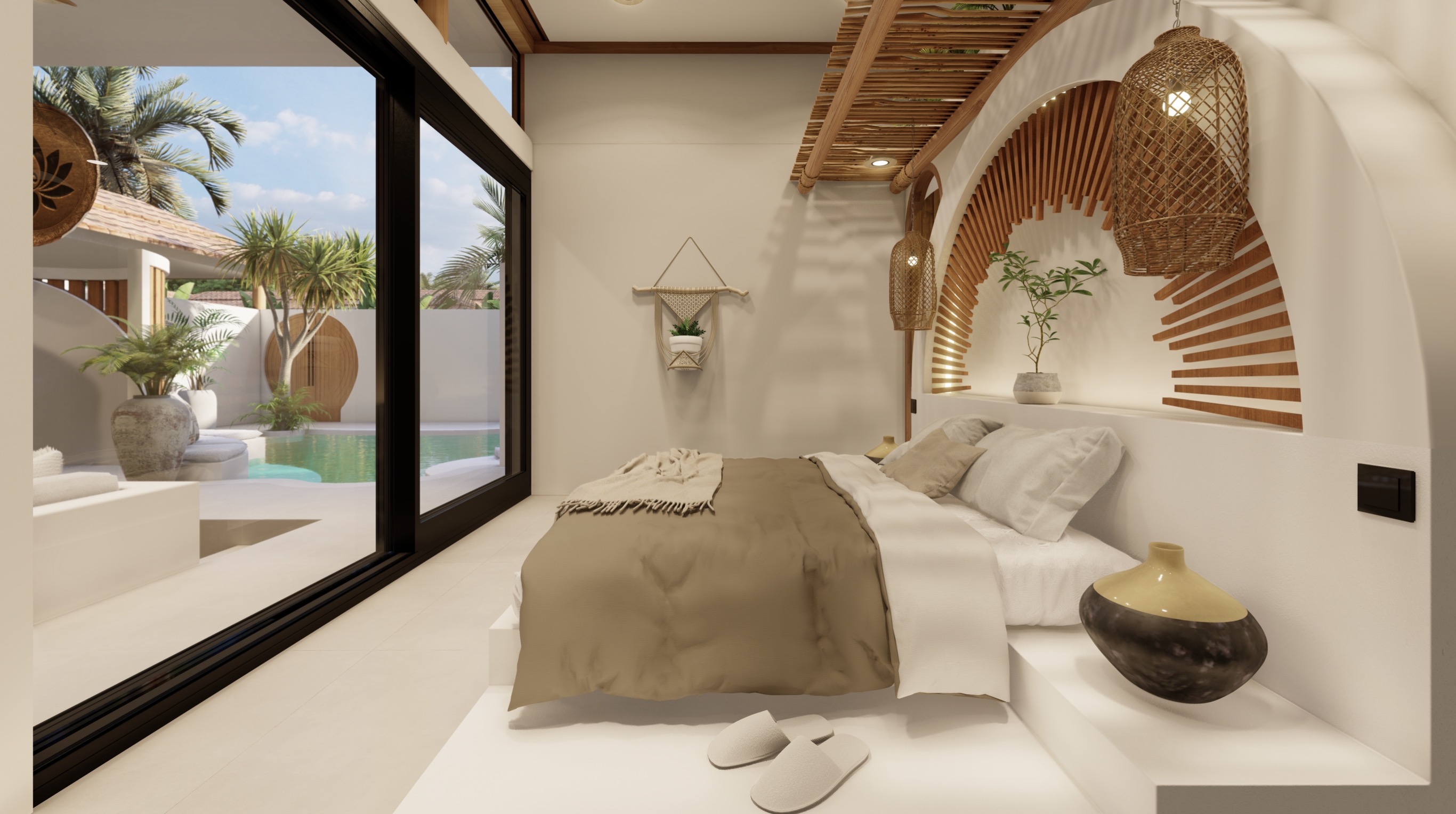 Villa Namjai à Maenam, vue extérieure