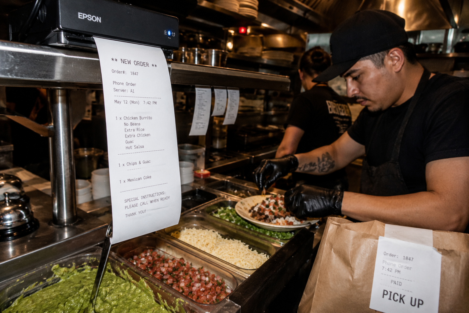 AI answering for restaurants