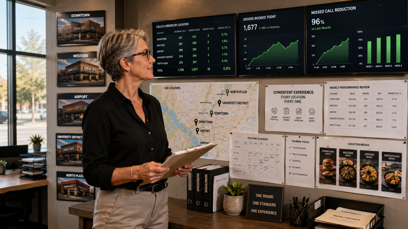 Restaurant voice AI for multiple locations