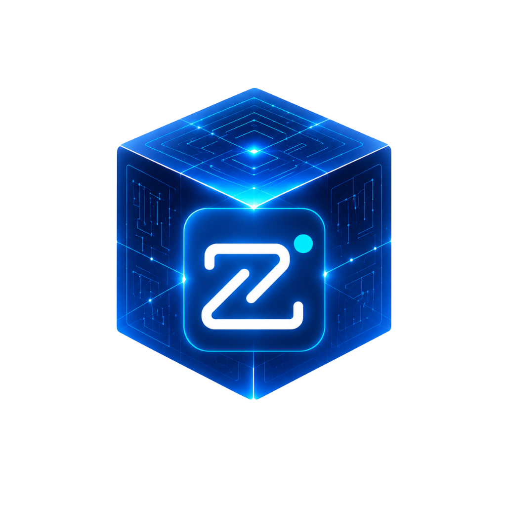 Zynoraq Technologies Hero section Cube