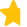 Yellow star icon with five points on a transparent background.
