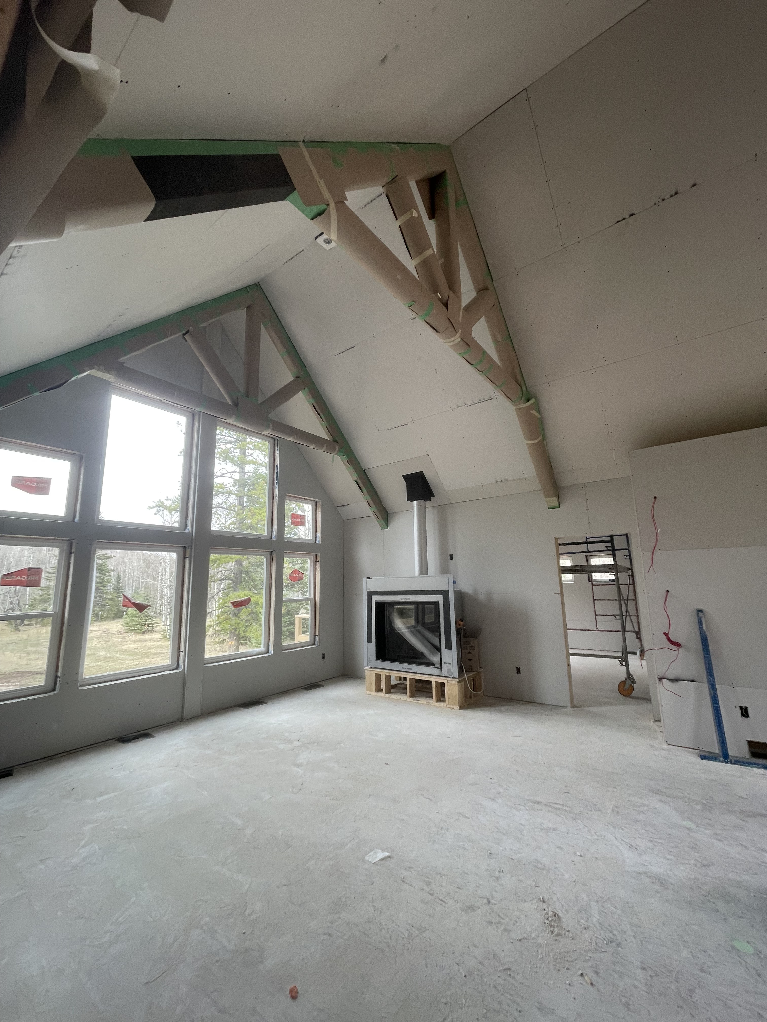 Batt insulation and poly vapour barrier installed by Inkoma, Calgary