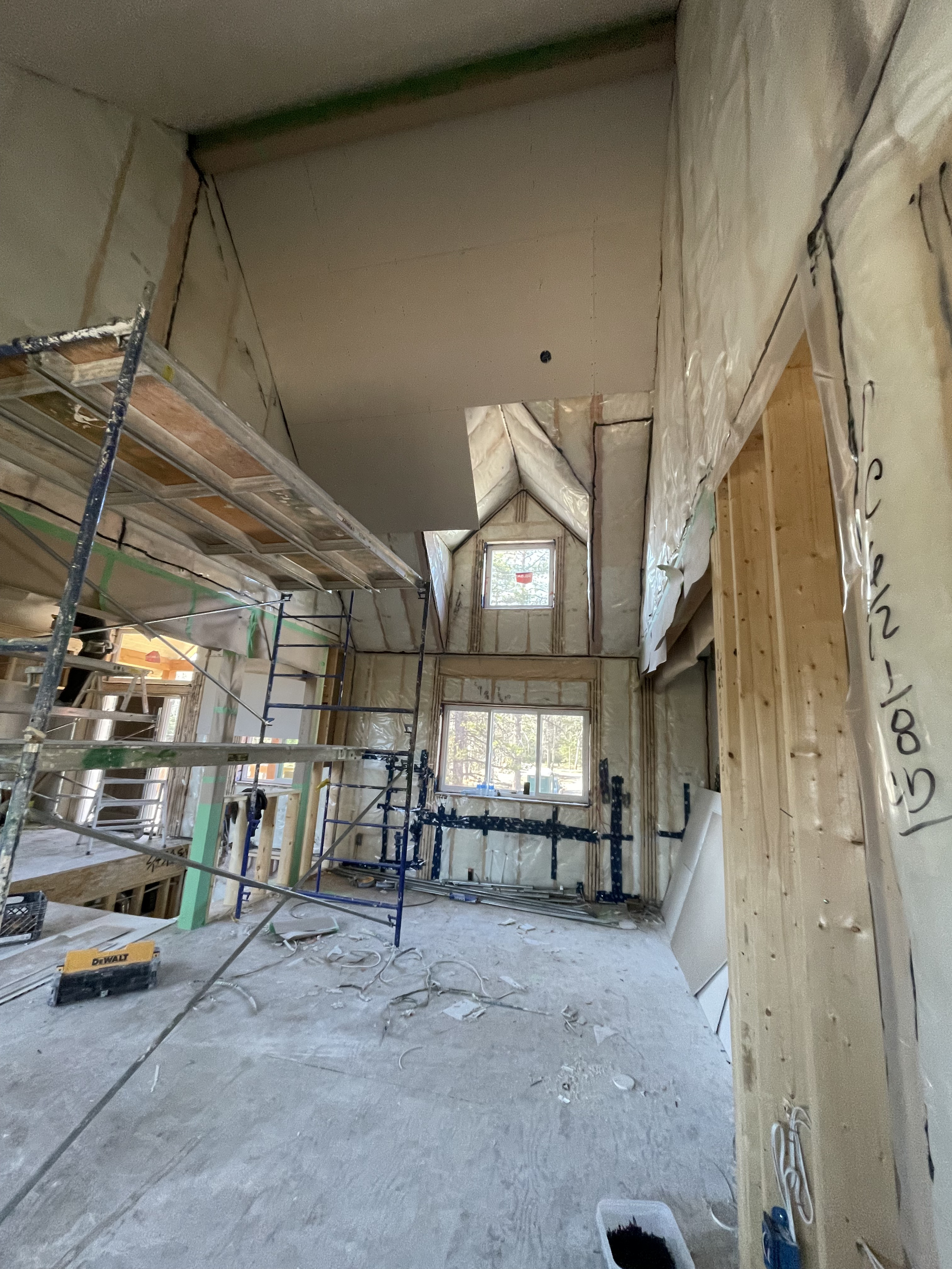 Insulation and vapour barrier work by Inkoma on a Calgary build