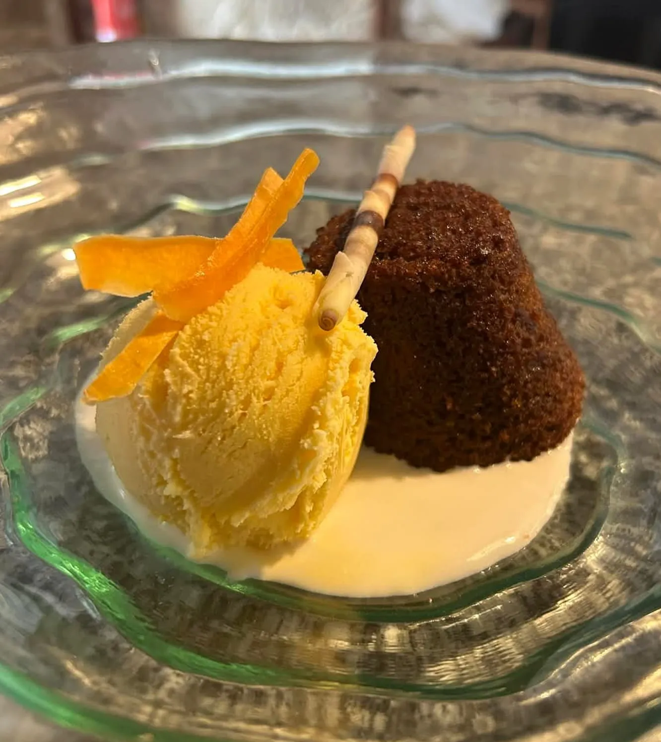 Delicia de toffee artesana: un postre dulce, suave y cremoso para terminar la comida.