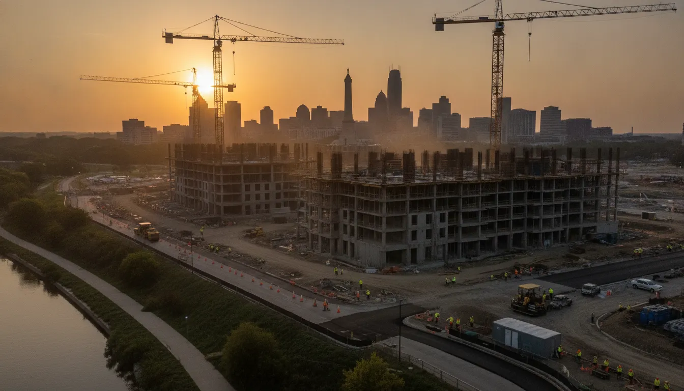 Construction planner monitoring permit and land sale signals