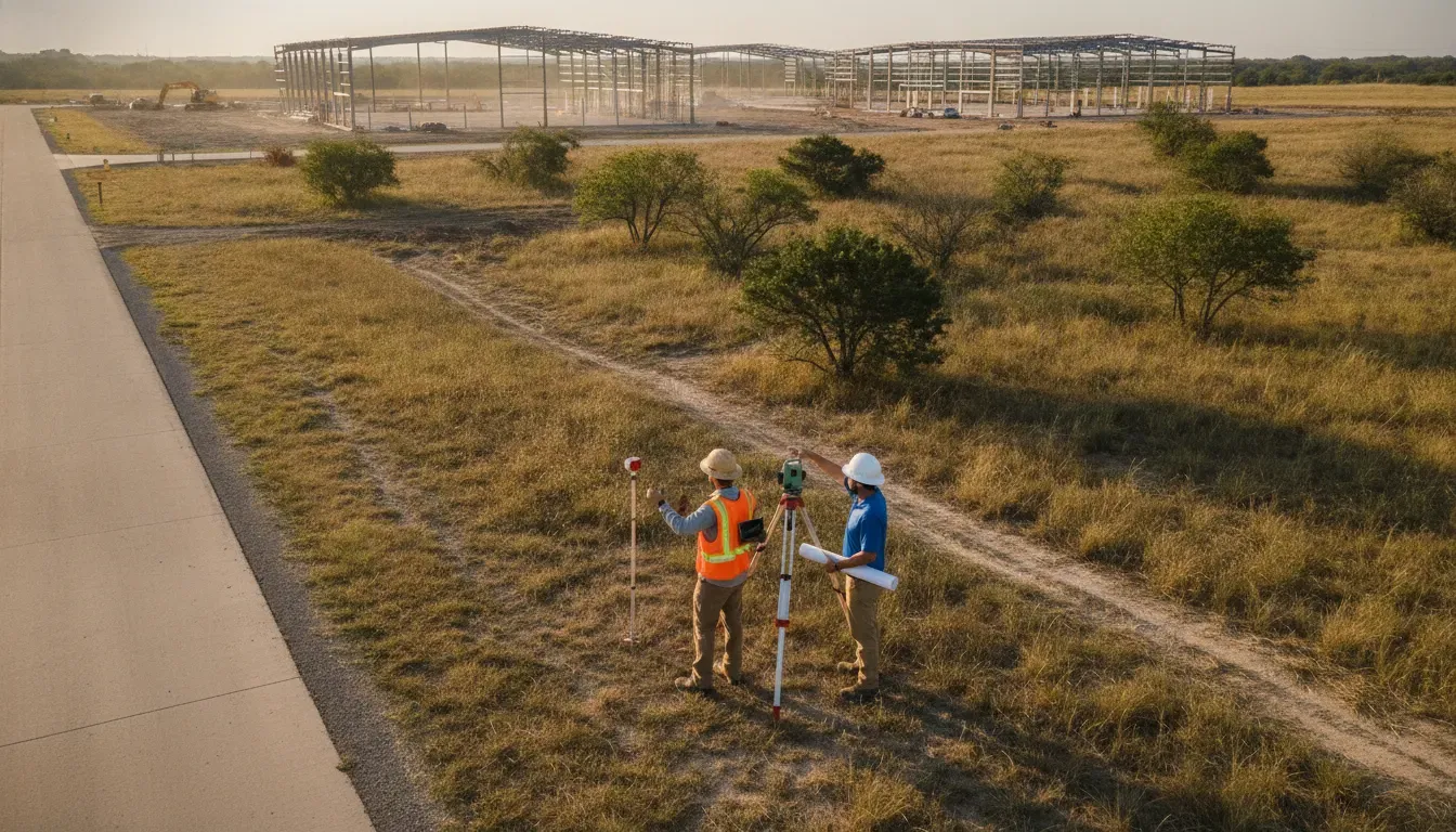 Construction professionals reviewing early signals around DFW industrial projects