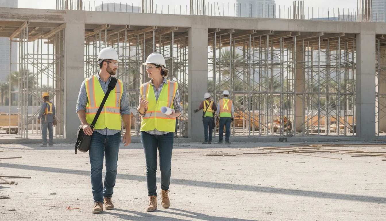 Contractor and developer qualifying an office construction project