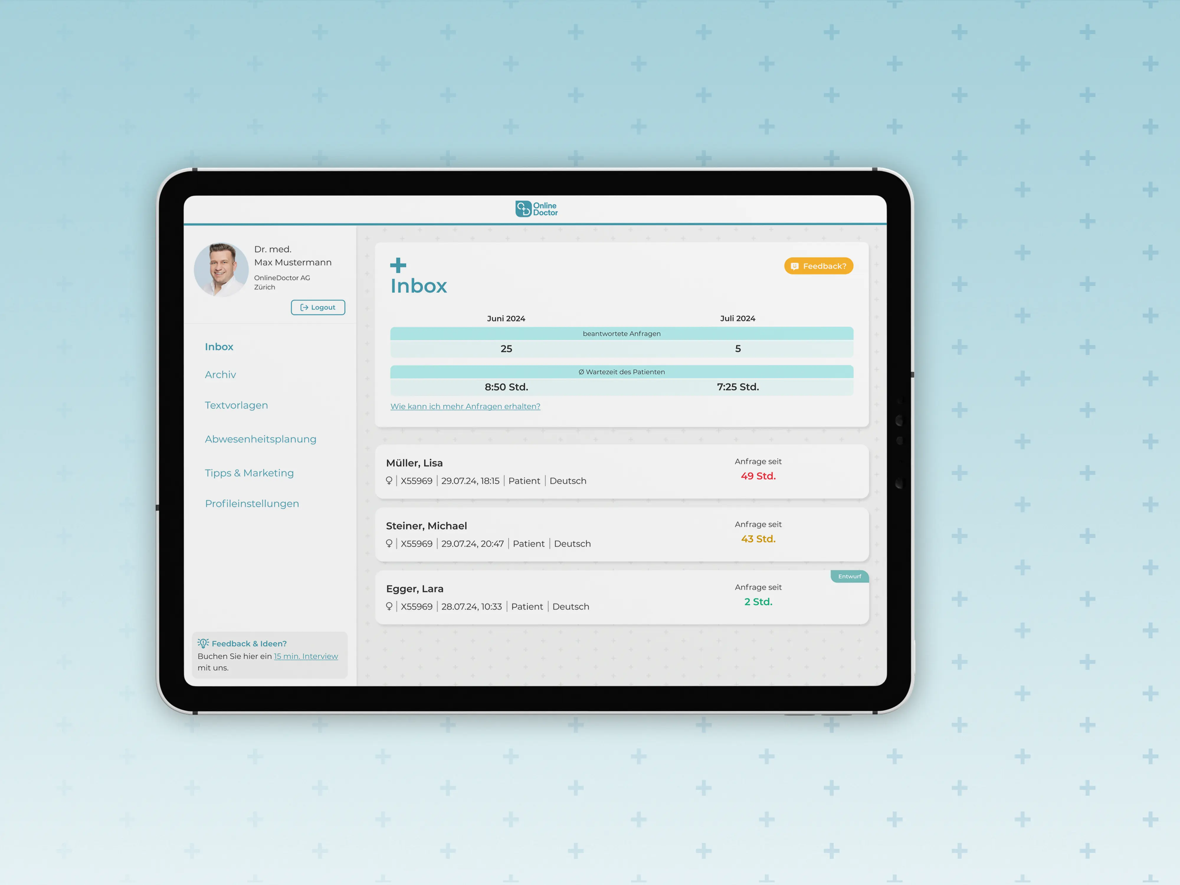 Doctor Center – Inbox