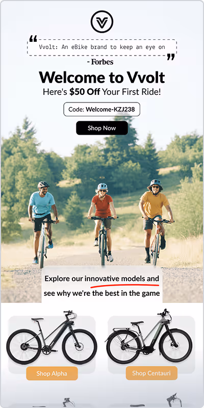 An example of an Email Design done by Social Scout