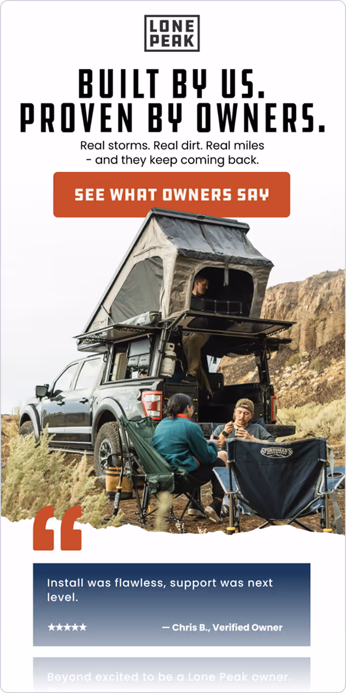 An example of an Email Design done by Social Scout