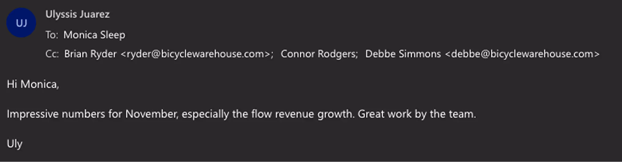 Testimonial Screenshot from a happy client of Social Scout praising their work