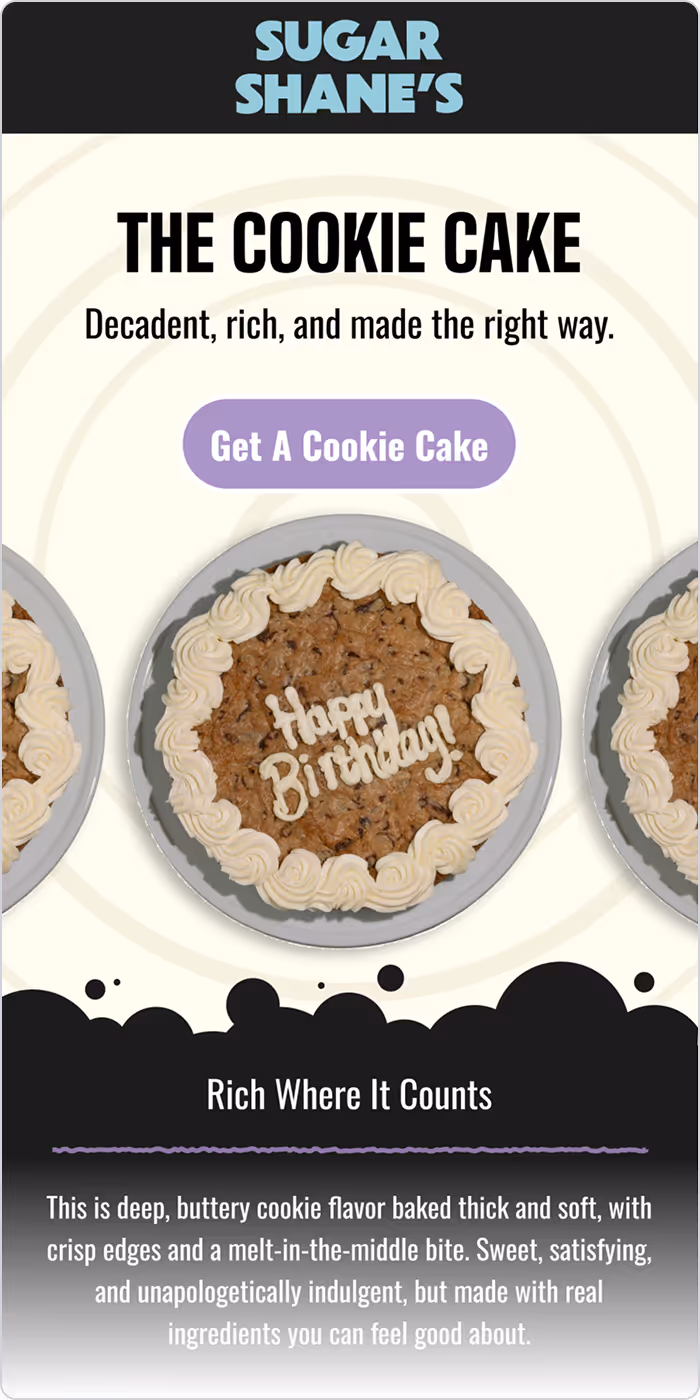 An example of an Email Design done by Social Scout