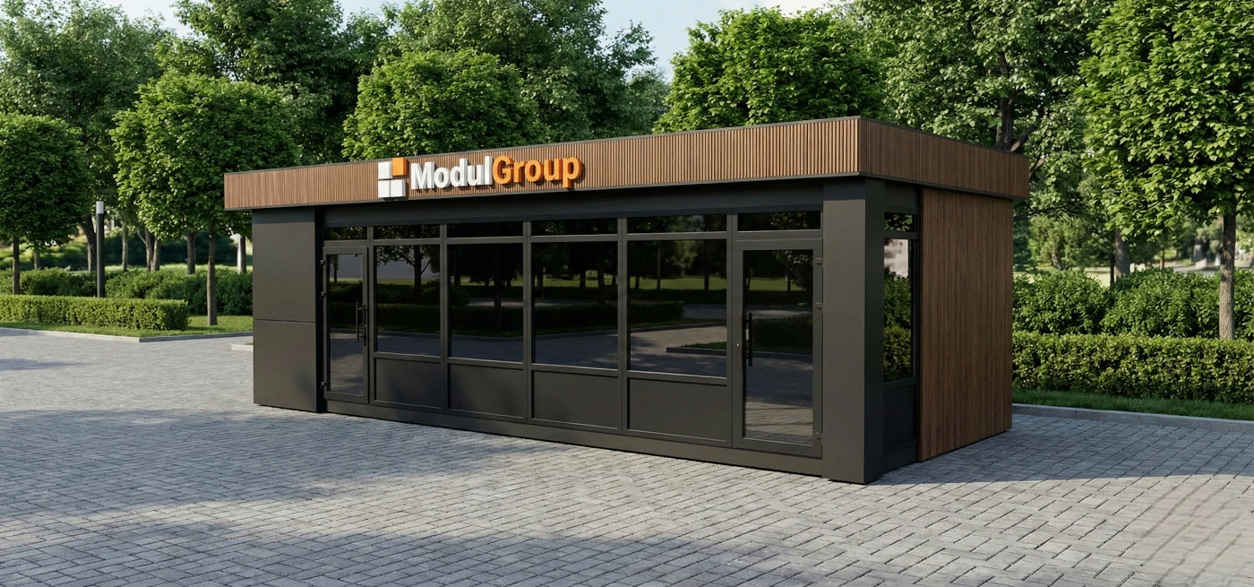 ModulGroup: виготовлення павільйонів МАФ Київ замовити проект