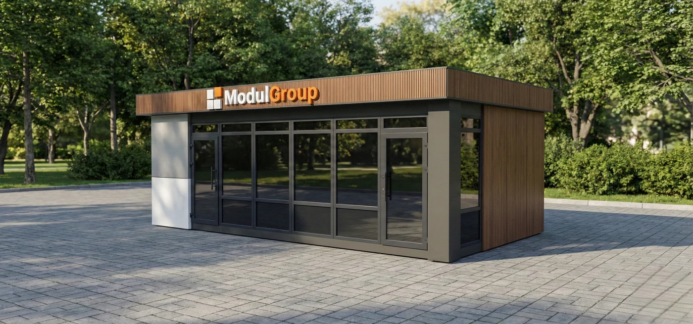 ModulGroup: торговий павільйон замовити виготовлення під ключ
