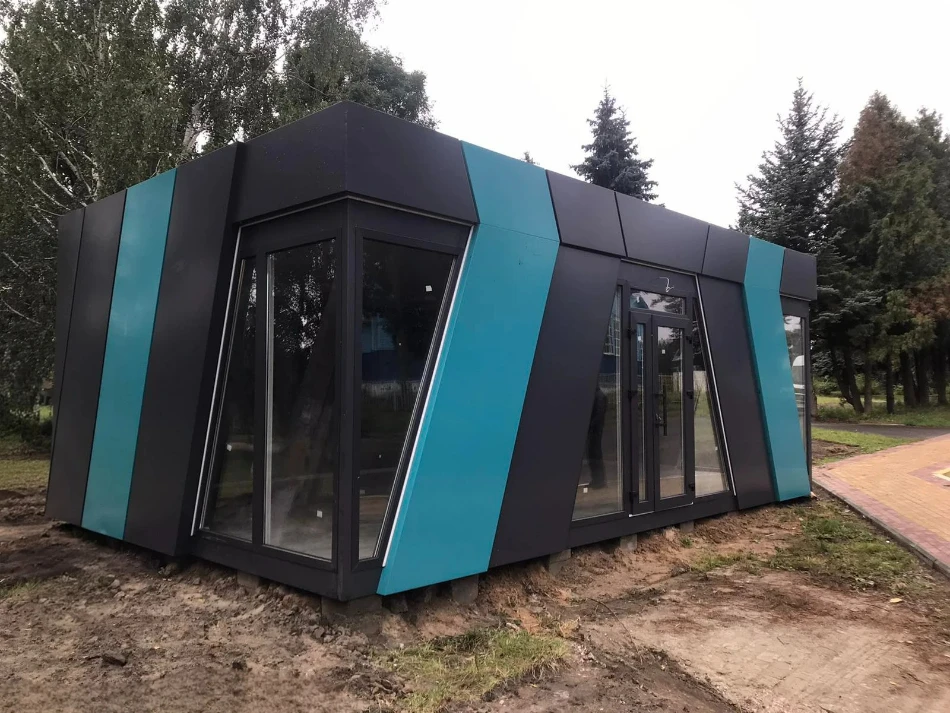 24. Пост охорони з панорамним оглядом та електрикою: замовити