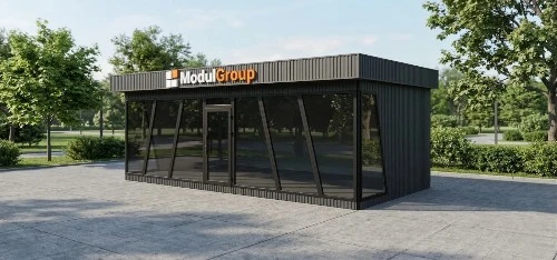 7. Кавовий павільйон та вуличний ларьок: проект модульної будови для кав’ярні в Києві