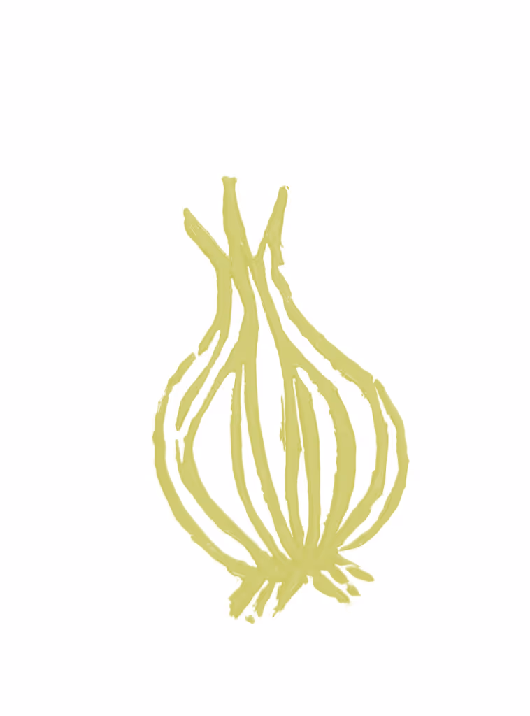 Illustration d'une gousse d'ail en linogravure faite main - Tout le Gratin