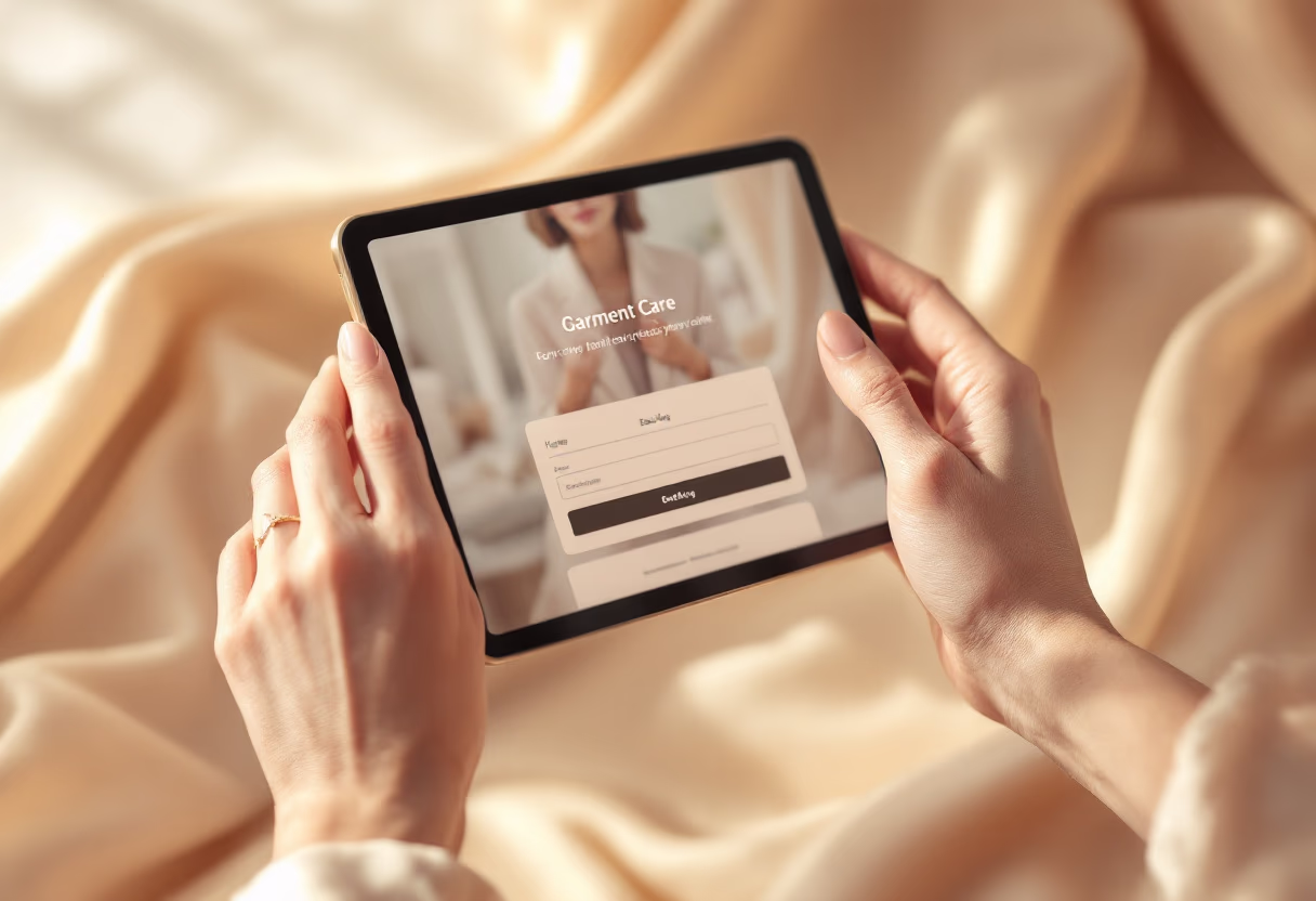 appointment booking on a tablet