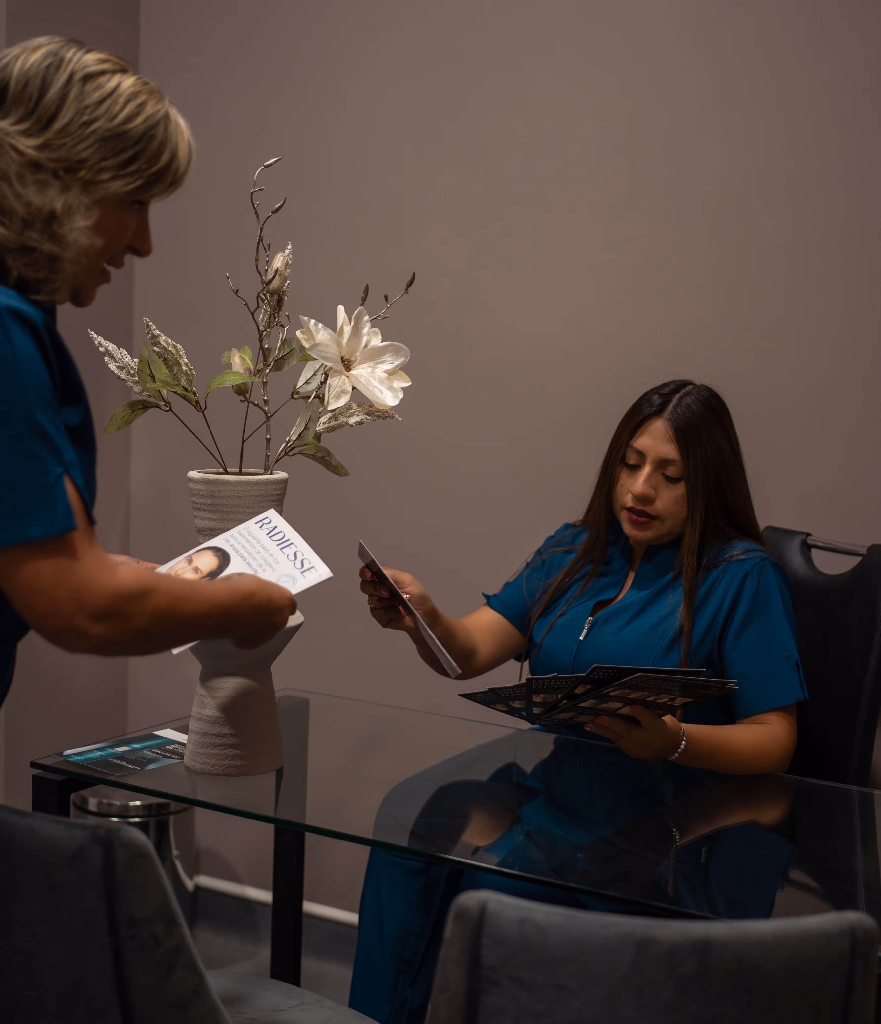 workshop for clients at an insurance company