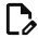 Black outline icon of a box with a checkmark inside.