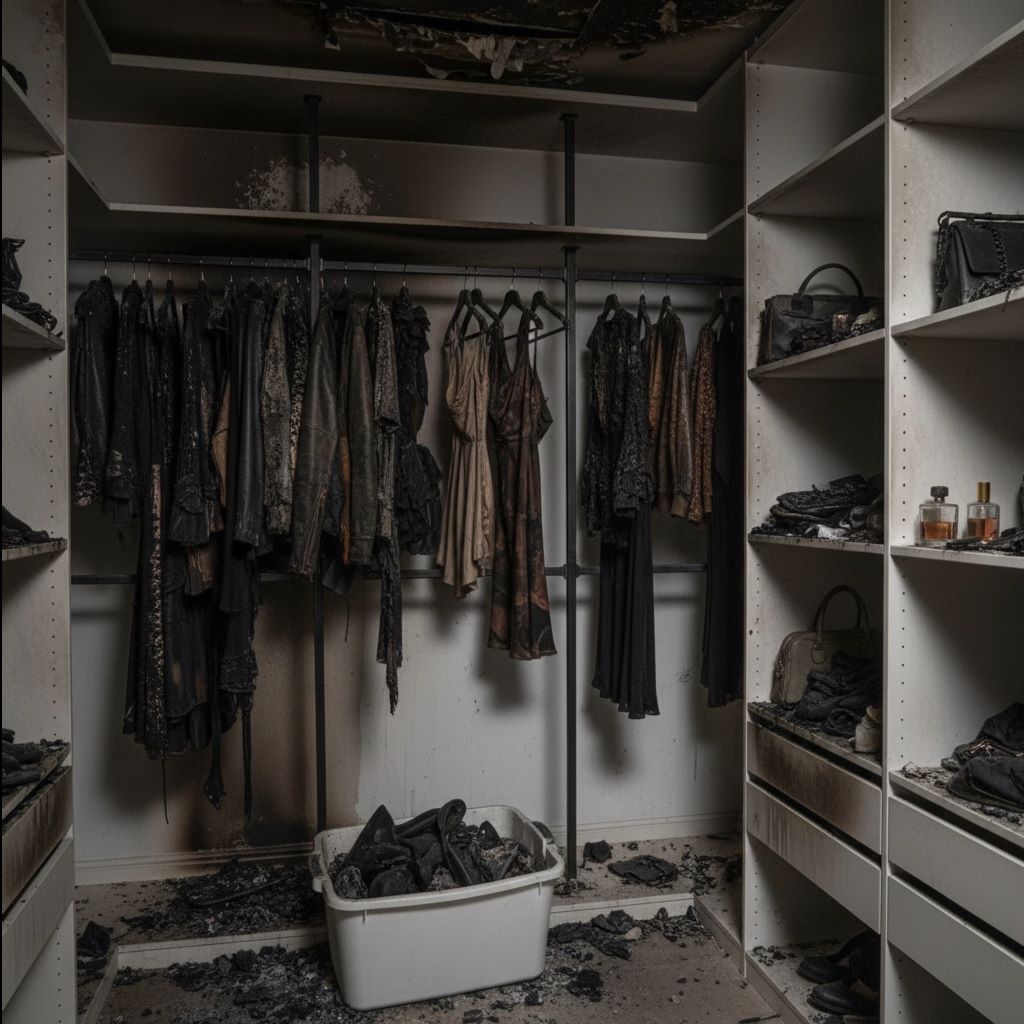 Blue and gray portable dehumidifier on wheels in an unfinished room with exposed wooden studs, a metal ladder, and wire racks.