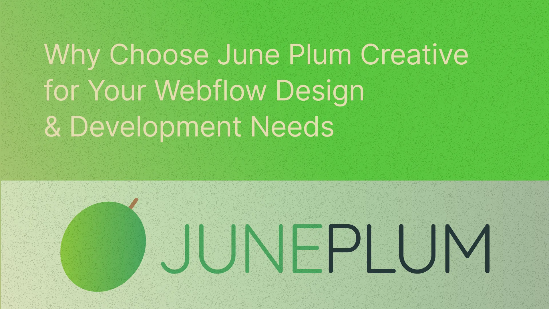 Why Choose June Plum Creative for Your Webflow Design & Development Needs