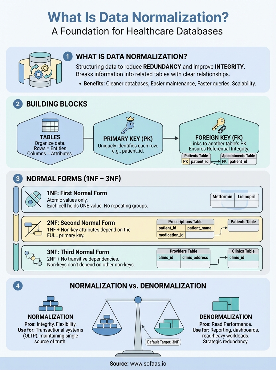 what is data normalization infographic