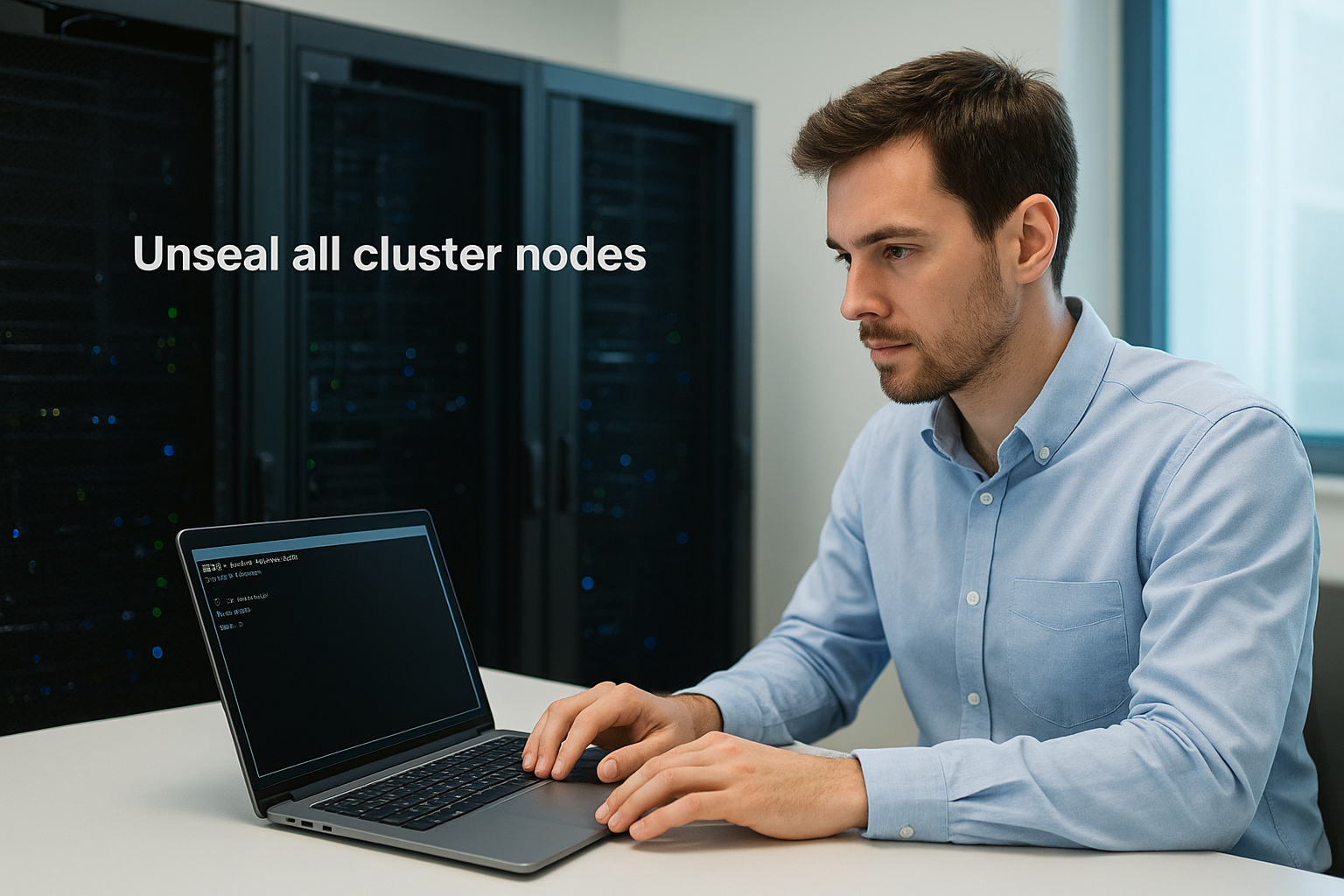 Unseal all cluster nodes