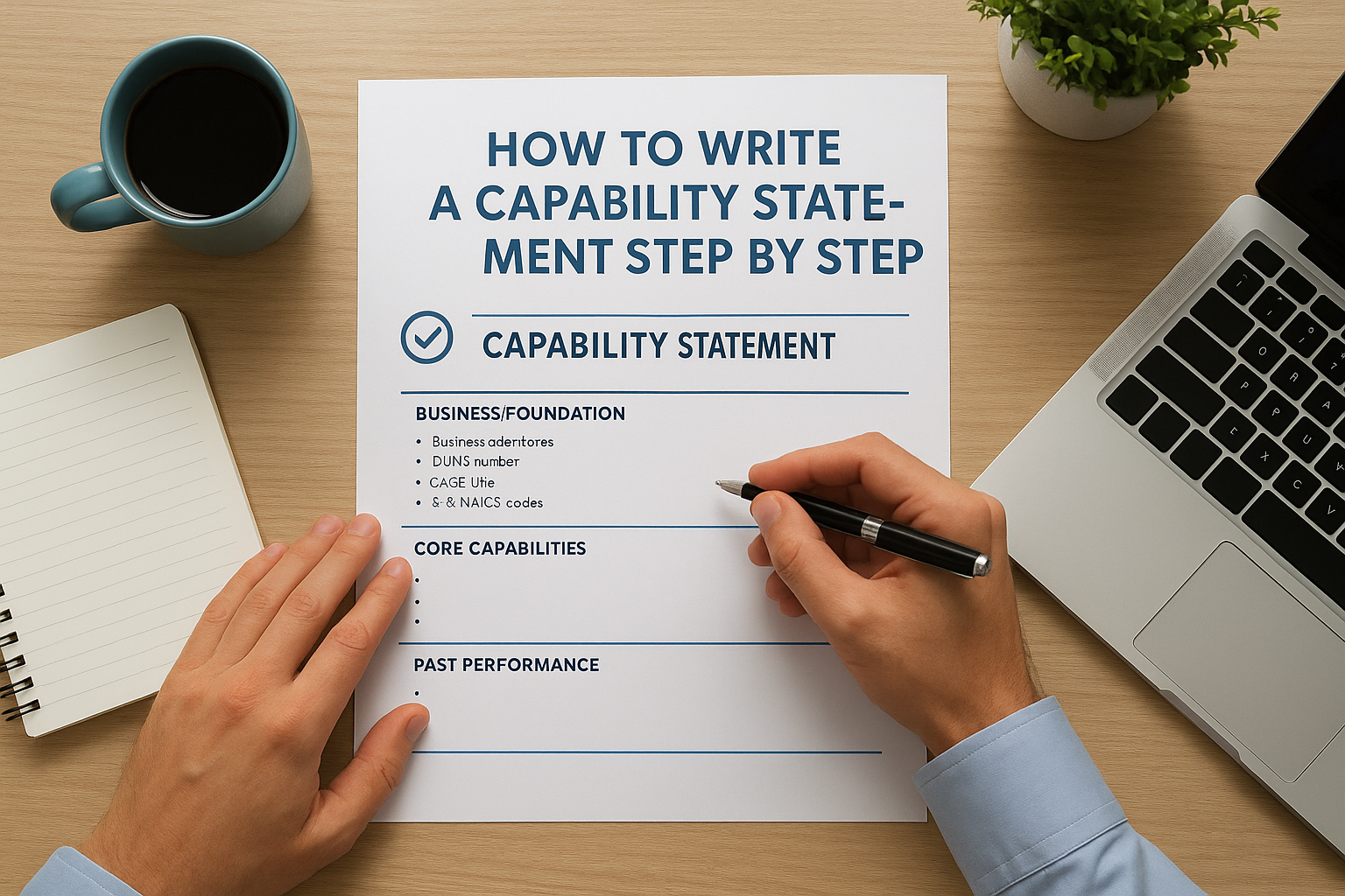 How to write a capability statement step by step