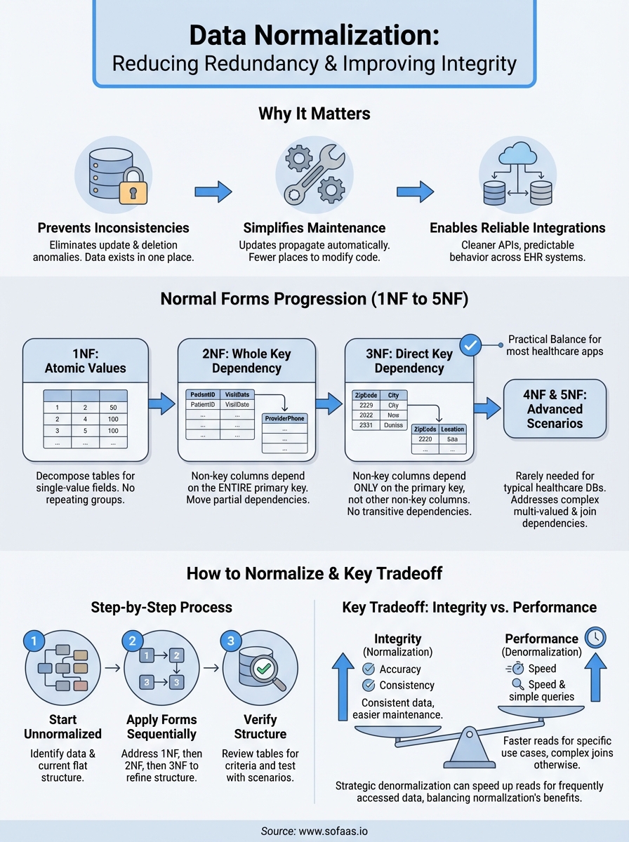 data normalization definition infographic