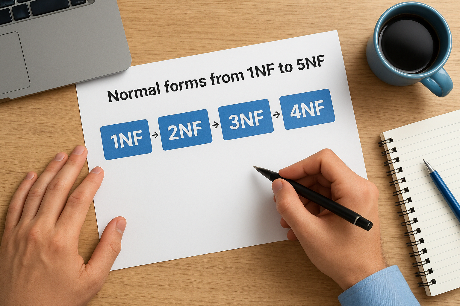 Normal forms from 1NF to 5NF