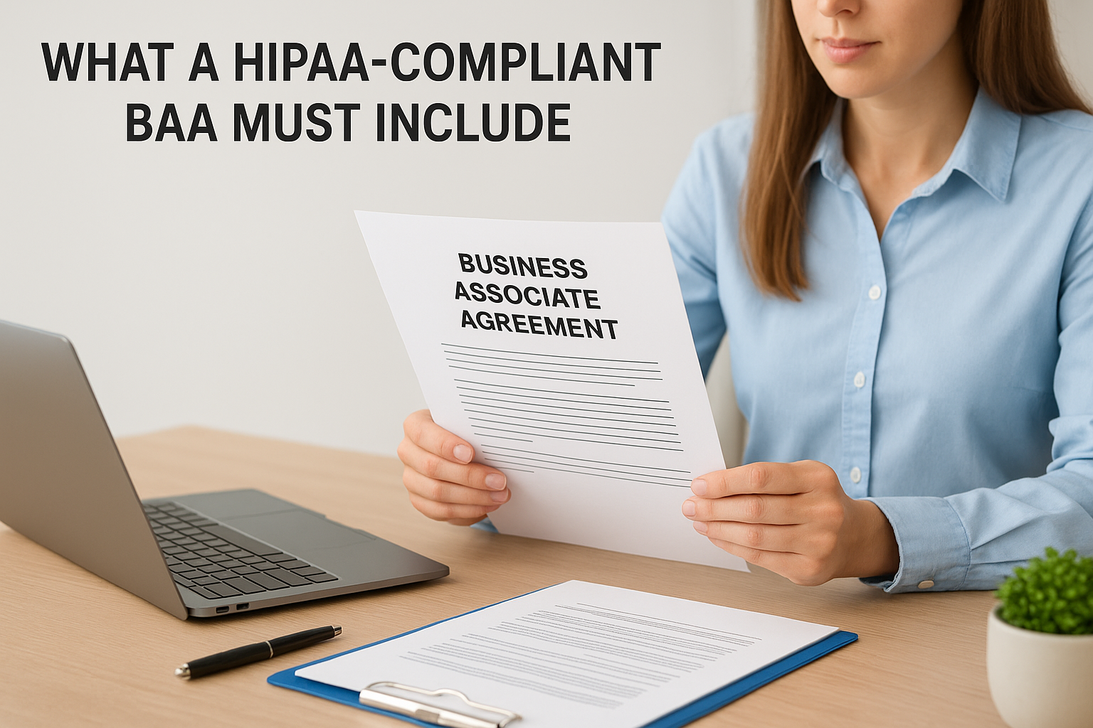 What a HIPAA-compliant BAA must include