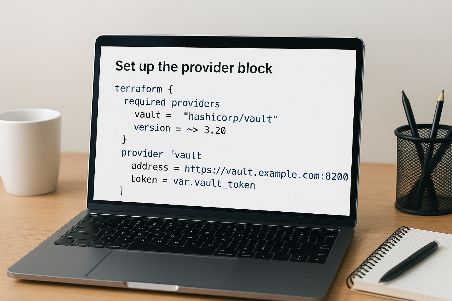 Set up the provider block