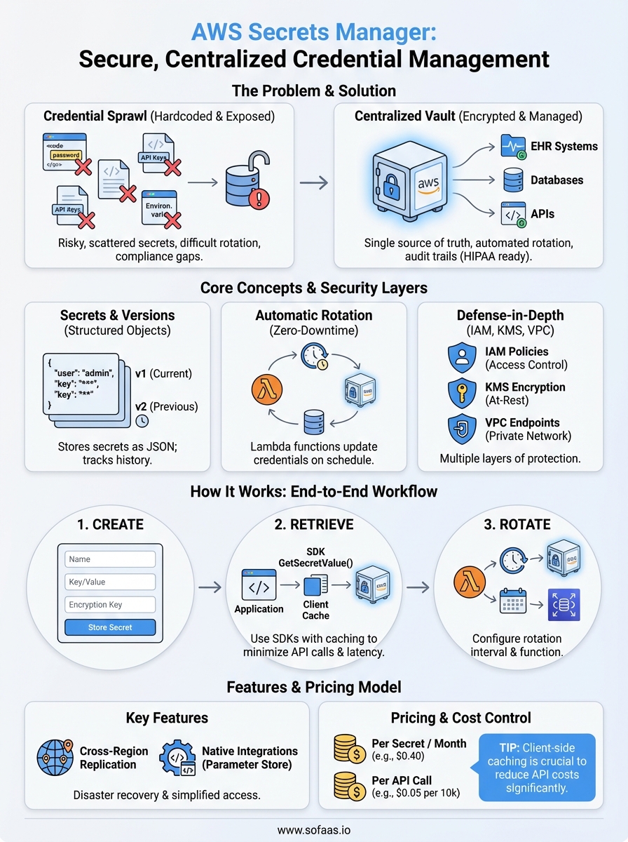 aws secrets manager infographic
