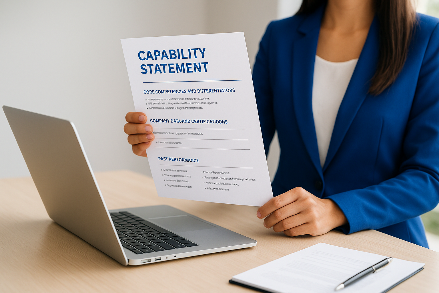What to include in a capability statement