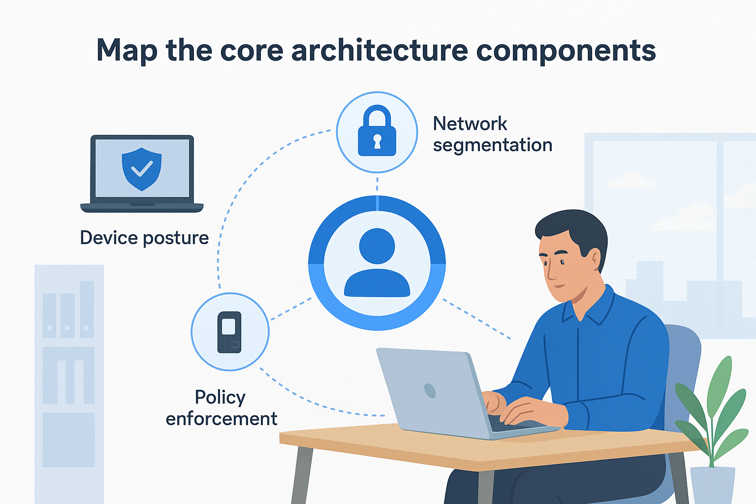 Map the core architecture components