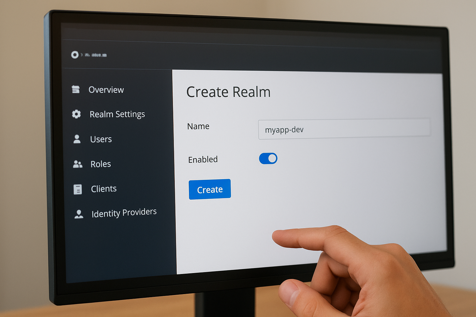 Create a dedicated realm
