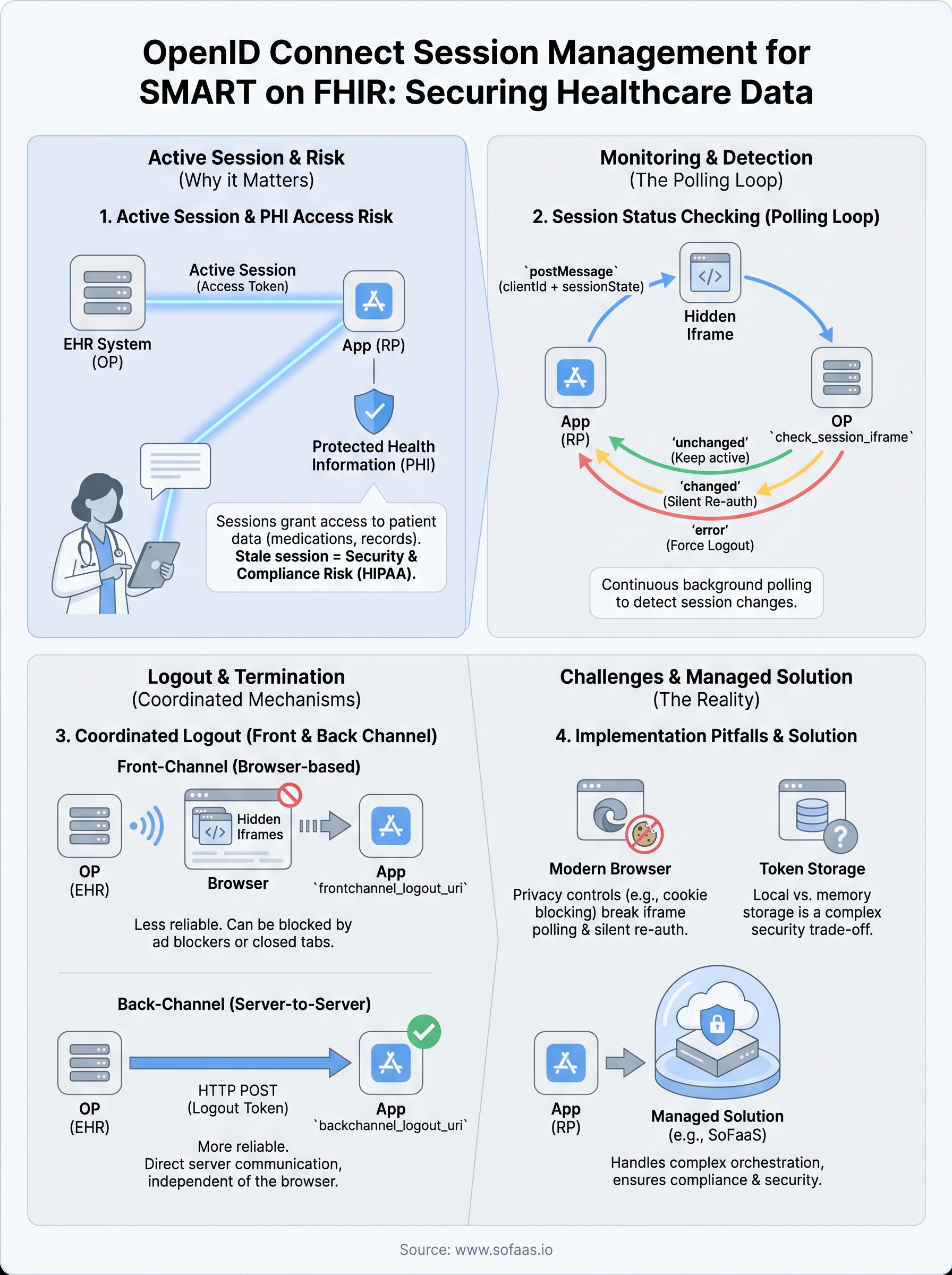 openid connect session management infographic