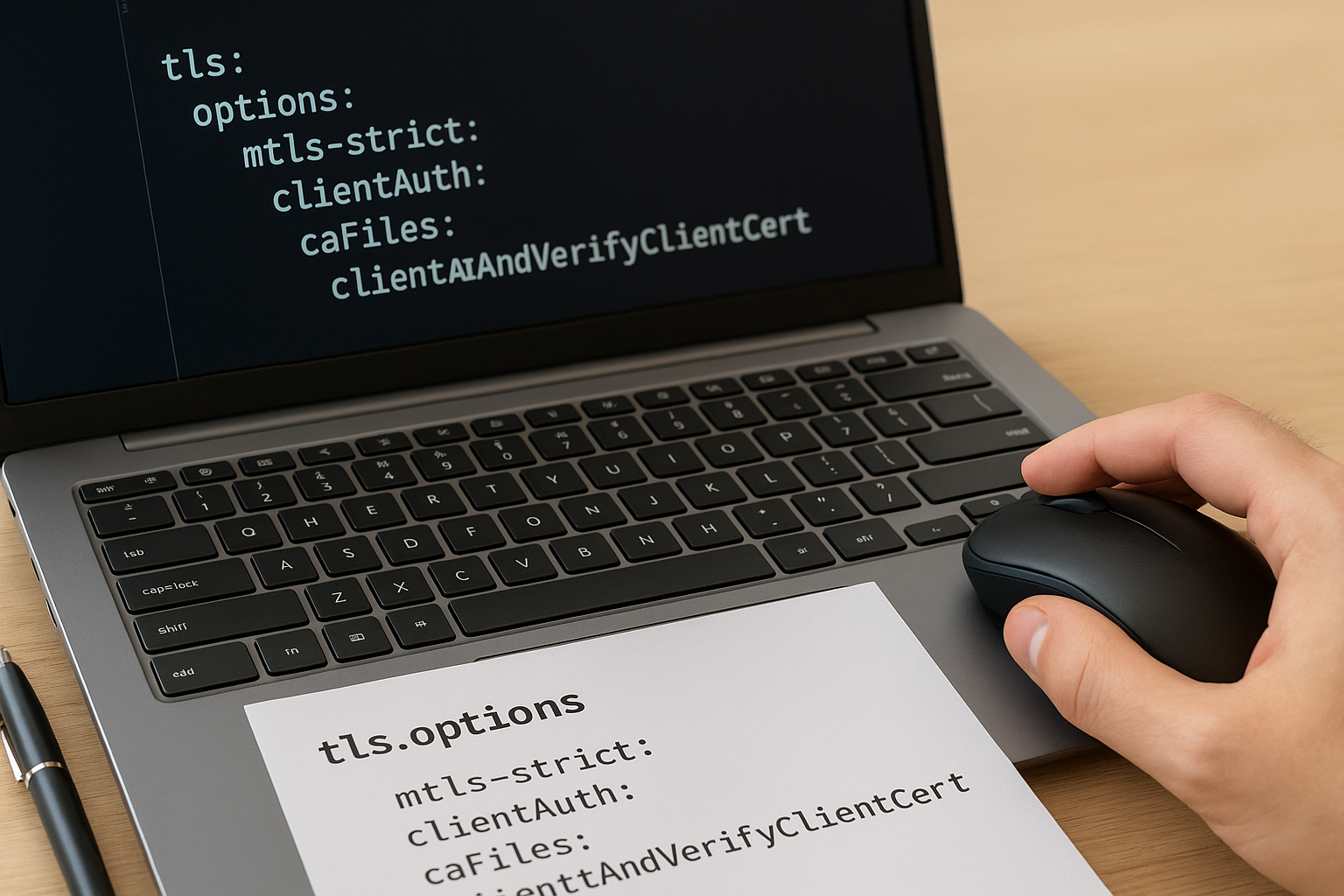 Attach the TLS options to a router