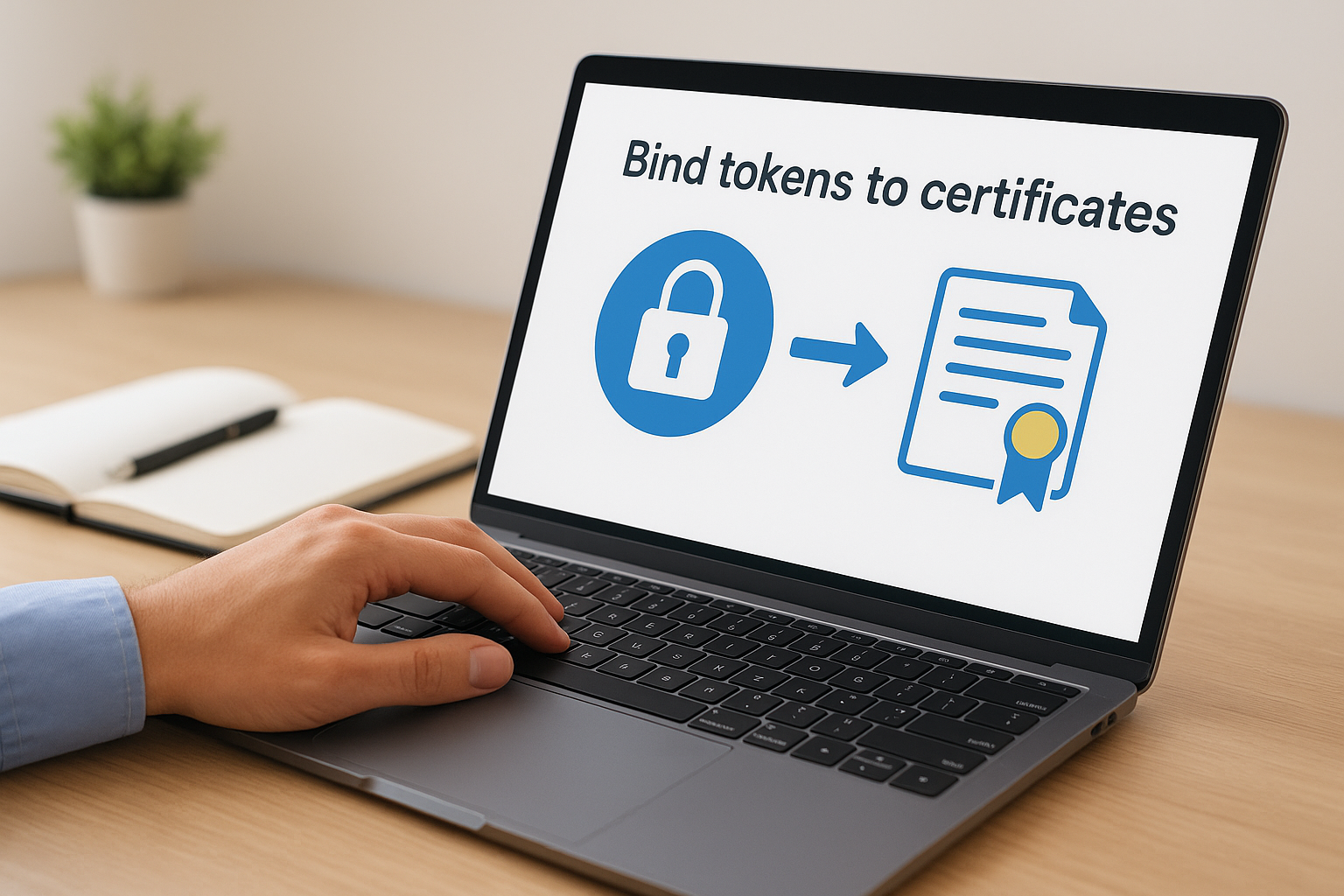 Bind tokens to certificates