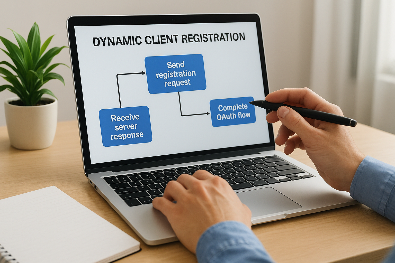 How dynamic client registration works step by step