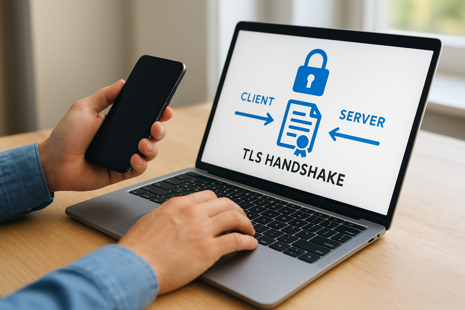 The certificate handshake process