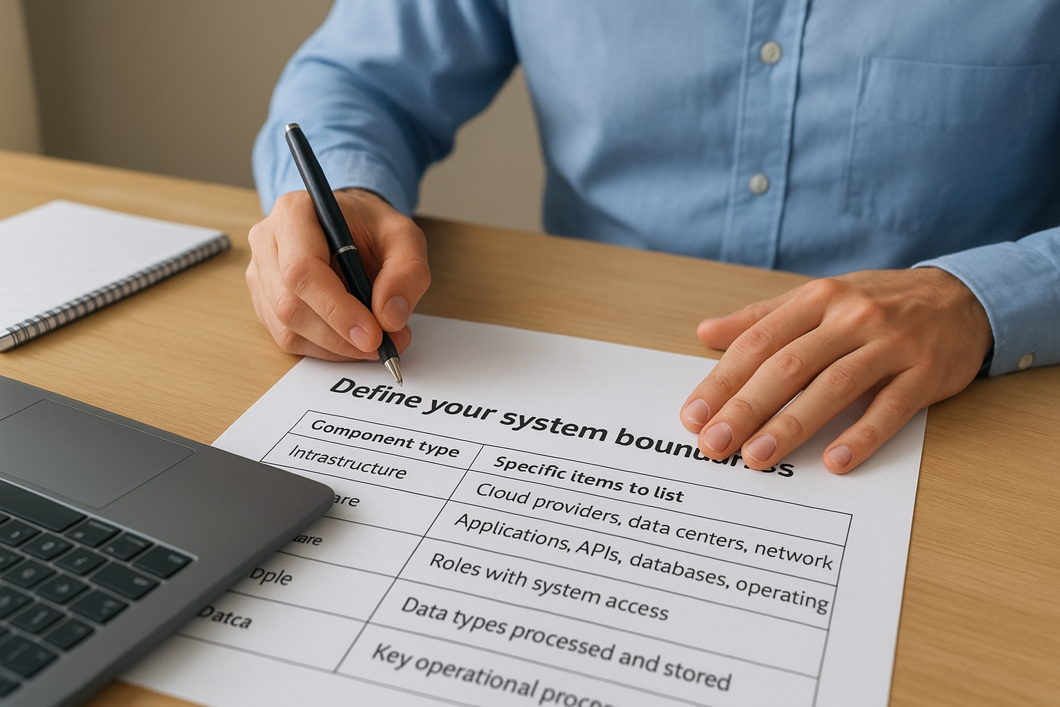 Define your system boundaries