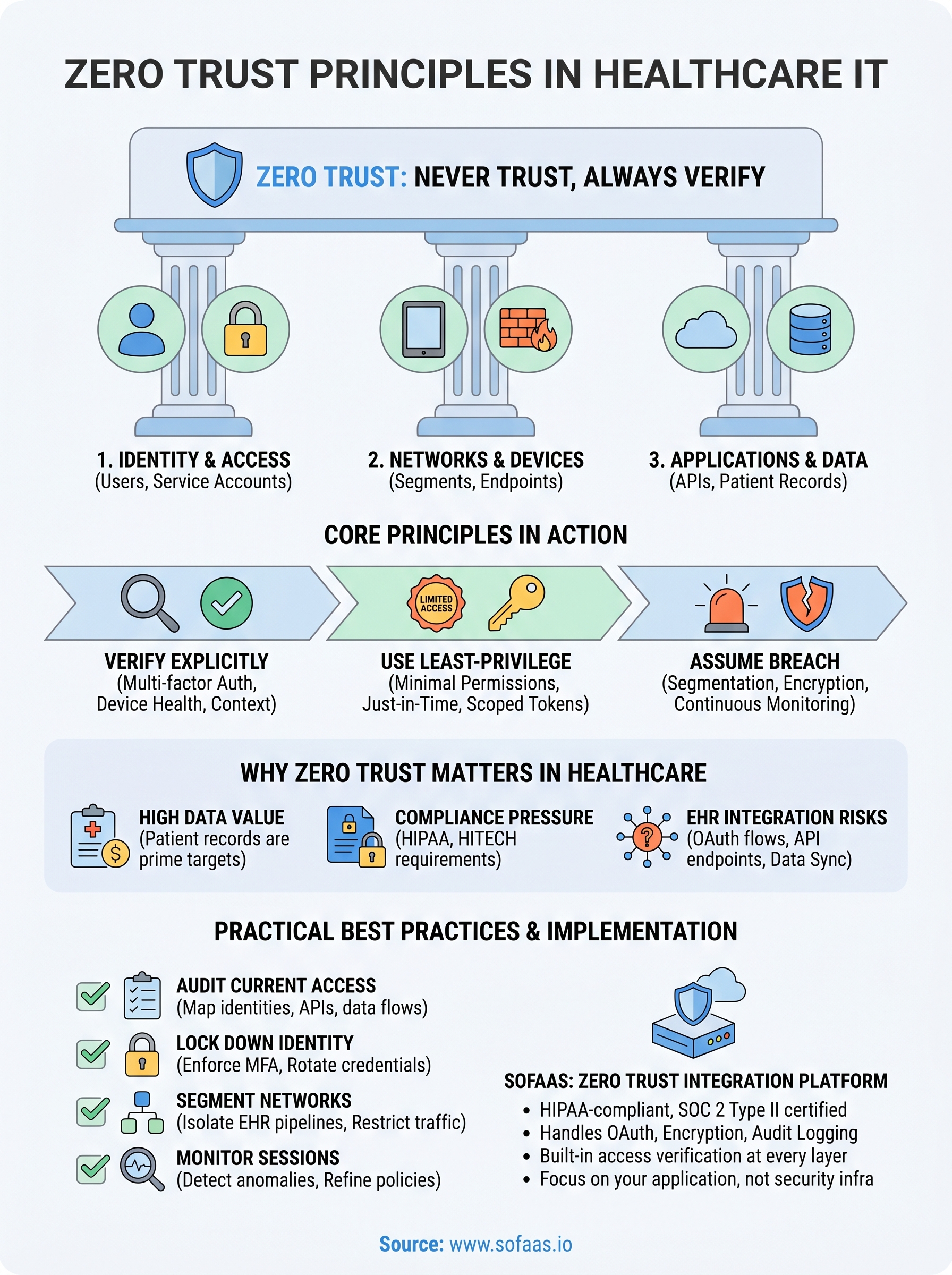 zero trust principles infographic