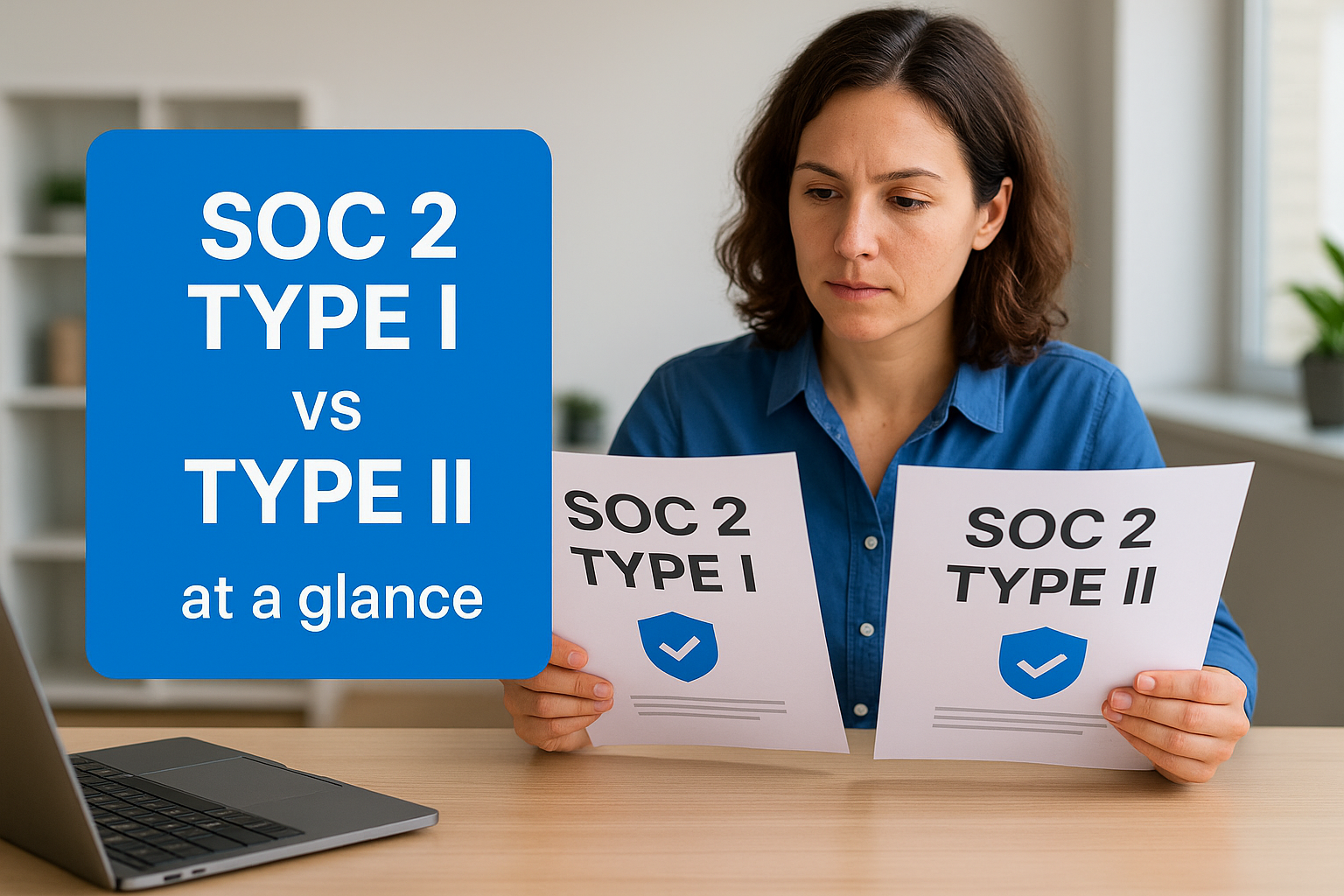 SOC 2 Type I vs Type II at a glance